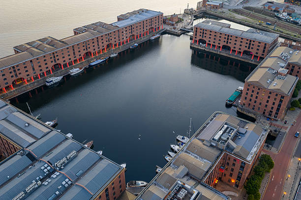 istock Liverpool aerial image at golden hour 2221108236