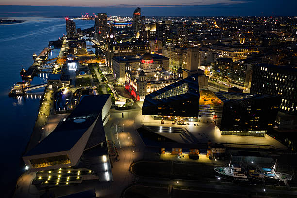 istock Aerial image of Liverpool at night 2221108685