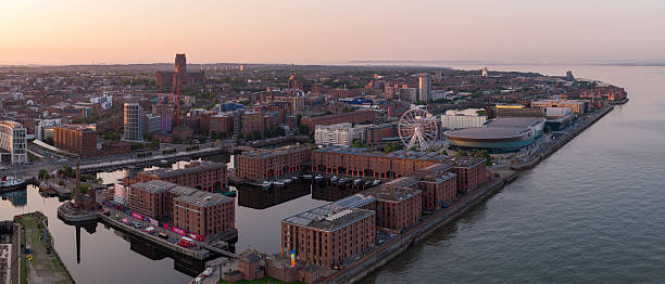 istock Liverpool aerial image at golden hour 2221108834