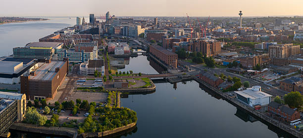 istock Liverpool aerial image at golden hour 2221109369