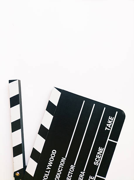 istock clapperboard slate on white background film movie 2221112882