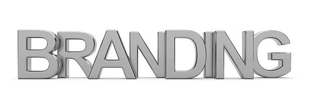 istock 3d word branding written with silver letters. 2221112988