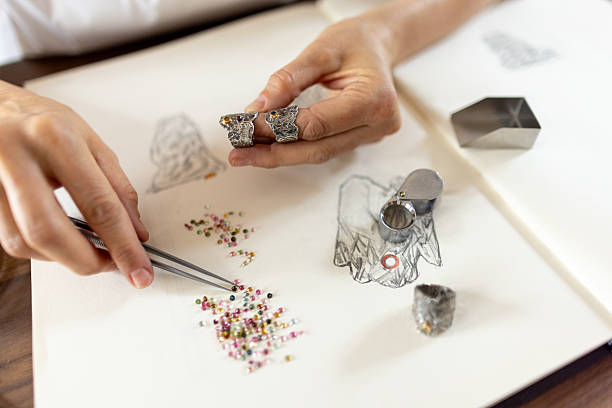 istock Woman making jewelry in her studio 2221125232