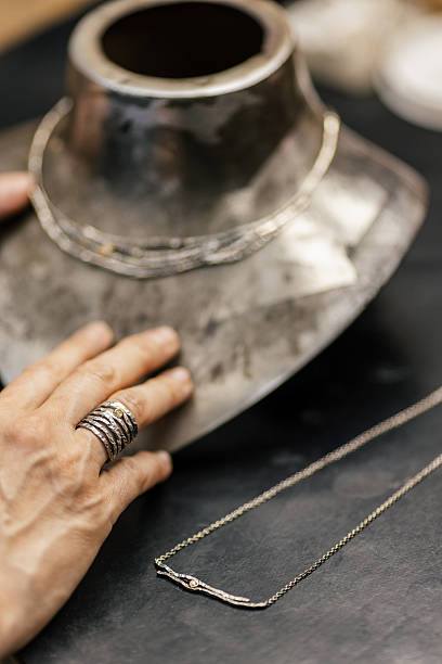 istock Woman in her jewelry design studio 2221125322