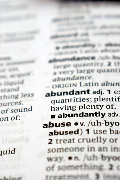 istock English Dictionary Definition Of Word -  Abuse 2221127955