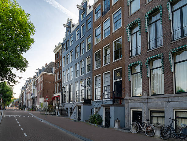 istock Old canal houses in Amsterdam 2221134982