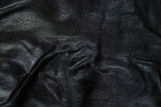 istock Close-Up of Dark Leather Surface for Design Use 2221135472