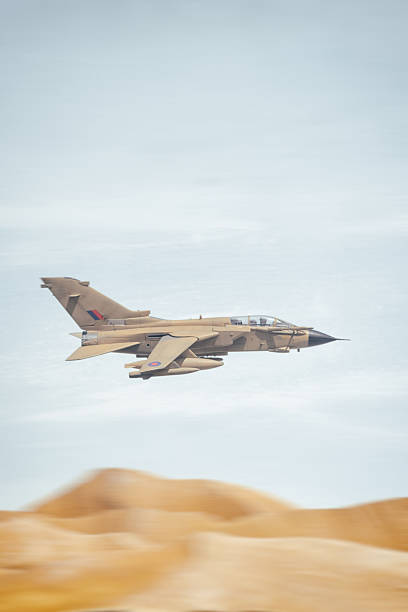 Elvington, Yorkshire, United Kingdom - 11 07 2023: Tornado XZ631 the prototype for conversion work to GR.4 version of the RAF multi-role combat aircraft at Elvington airfield