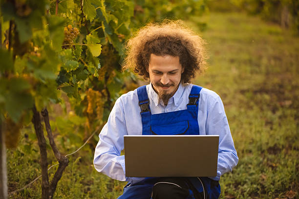 istock Proud farmer in his vineyard 2221146053