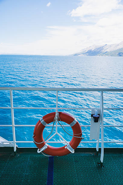 istock Life Buoy on Ferry Deck – Adriatic Sea Safety 2221146895