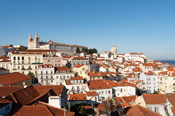 Alfama neighborhood in Lisbon, Portugal