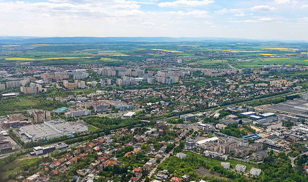 istock Aerial panorama of Prague 13 district under a clear sky. 2221150094