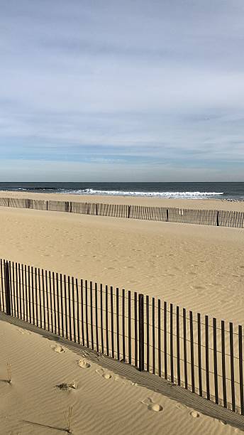 istock Tranquil Off-Season Shoreline in Belmar, New Jersey 2221152991