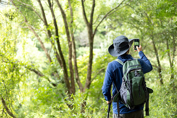 istock Man hiking in forest park 2221158957