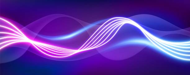 istock Abstract neon light waves of music rhythm 2221163905