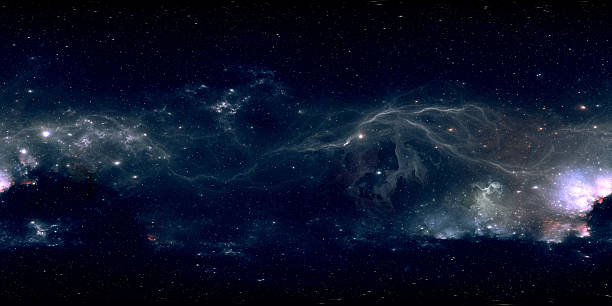 istock 360 degree space background with glowing huge nebula with young stars, equirectangular projection, environment map. HDRI spherical panorama. 2221164599