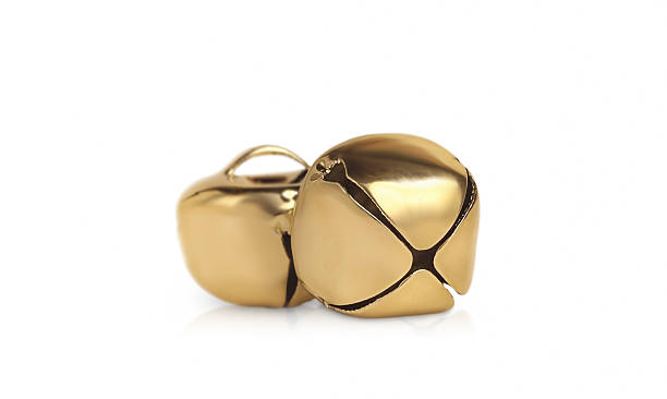 Closeup of a group bells. 3d render