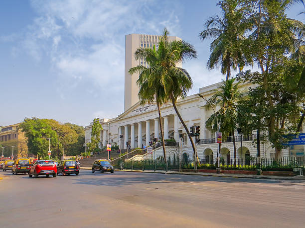 istock The Asiatic Society State Central Library Town Hall, front, entrance, steps, columns,on Sahid bhagat sinh road fort kalaghoda MUMBAI. INDIA 2221172902
