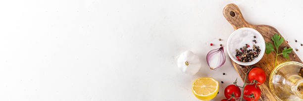 istock Ingredients for cooking food on the white background 2221173215