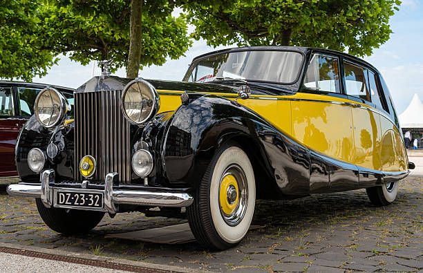 Lelystad, The Netherlands, 15.06.2025, Classic British Luxury Car Rolls-Royce Silver Wraith LWB from 1955 at The National Oldtimer Day