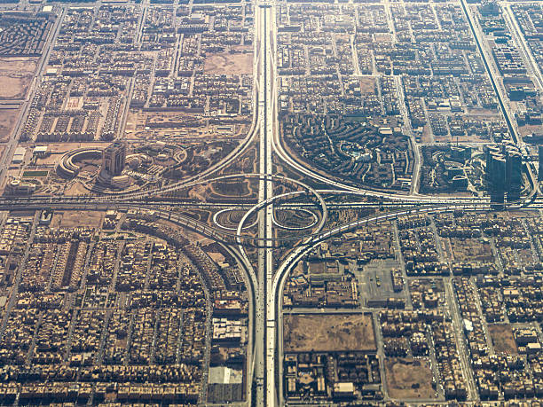 Intricate Urban Interchange in Riyadh, Saudi Arabia