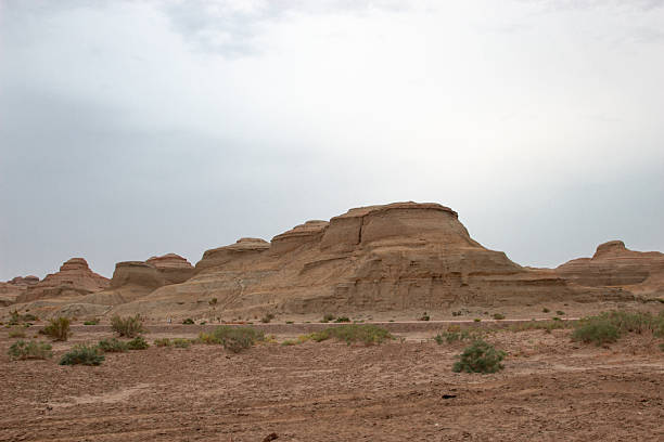 Canyon, rock, red rock, drought, desert, Gobi, summer, high temperature, steep, Danxia landform, Yadan landform