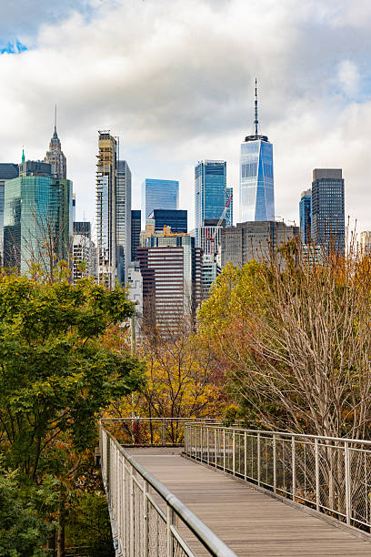 istock NYC Skyline View in Autumn from Brooklyn Squibb Park Bridge 2221195908