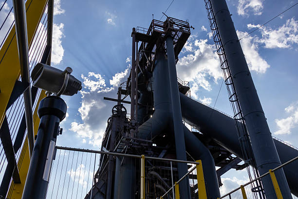 istock Pov viewing the smelting factory in Monterrey 2221196272