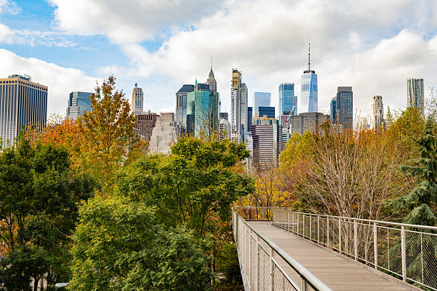 istock NYC Skyline View in Autumn from Brooklyn Squibb Park Bridge 2221196542