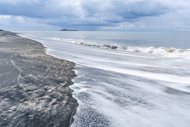 istock Black Sand Beach Nature Seascape 2221202157