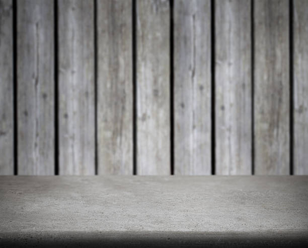 istock Concrete Table. Rustic wood background with copy space. Stock photo. 2221204006
