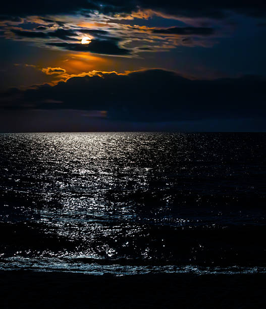 istock Beautiful seascape on a moonlit night 2221207173