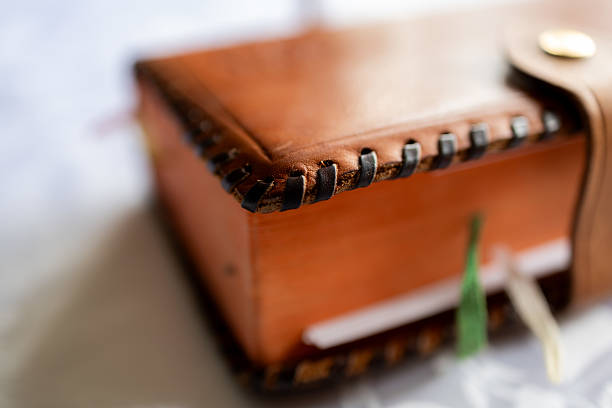 close up detail and isolated of handmade Egyptian style inlaid mother of pearl red cloth lined jewelry box