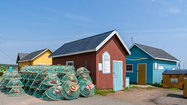 Queens county, Prince Edward Island, Canada - A rural municipality and historic seaport on PEI south shore with red-sand beaches and lighhouse.