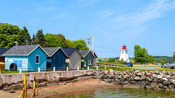 Queens county, Prince Edward Island, Canada - A rural municipality and historic seaport on PEI south shore with red-sand beaches and lighhouse.