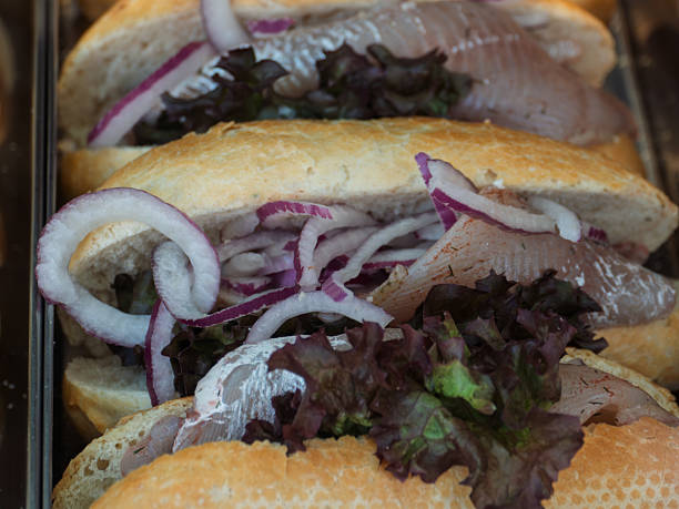 istock Sandwiches Loaded with Fresh Fish and Vegetables 2221215205