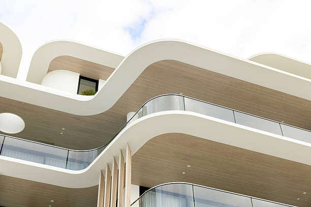 istock Brand new modern apartment building, background with copy space 2221225802