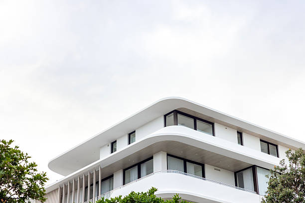 istock Brand new modern apartment building, background with copy space 2221229390