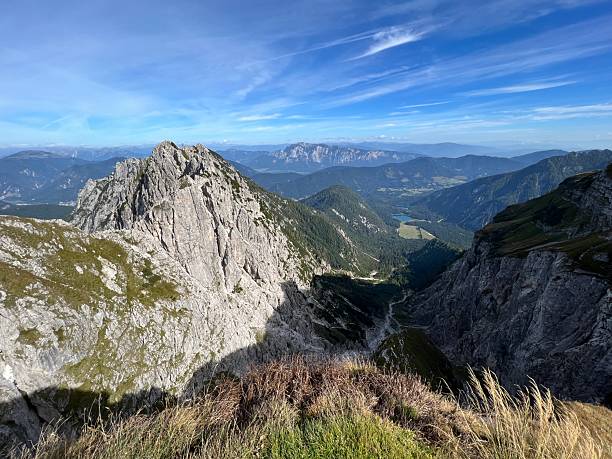 istock Panorama from the mountain pass Mangart saddle, Strmec na Predelu (Triglav National Park, Slovenia) - Panorama vom Gebirgspass Mangart-Sattel in den Julischen Alpen (Triglav-Nationalpark, Slowenien) 2221232023