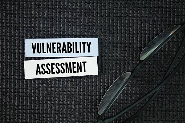 istock colored paper with the word vulnerability assessment. technology concept. safety management concept. 2221235853
