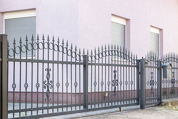 istock Metal fence 2221242371