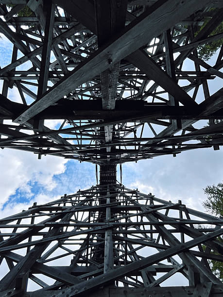 istock Structural Symphony: A Dance of Timber and Sky 2221242602