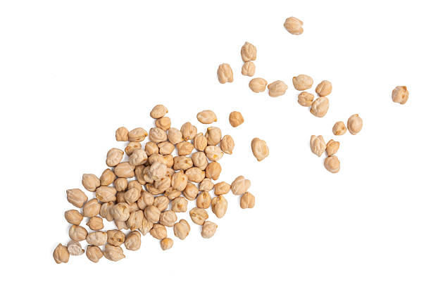 istock The High-resolution photo of chickpeas isolate on white background 2221250355