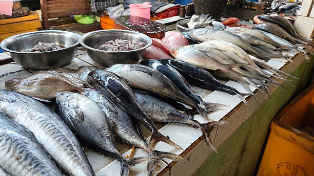 istock Fresh Fish Assortment at Traditional Market 2221251173