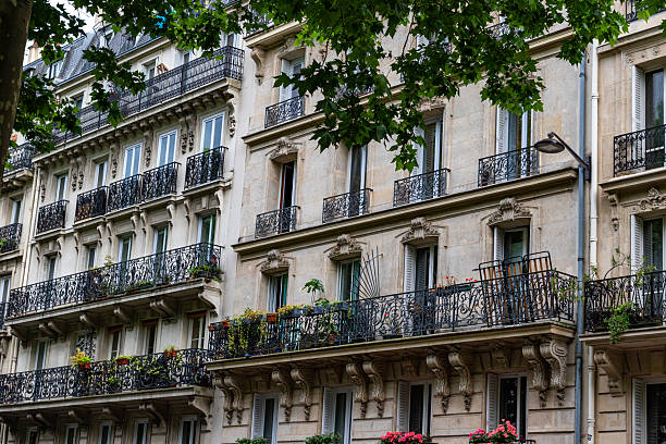 istock Parisian Apartment Buildings with Balconies 2221275399