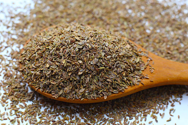 istock Dry organic dill seeds, herbal plant 2221275418