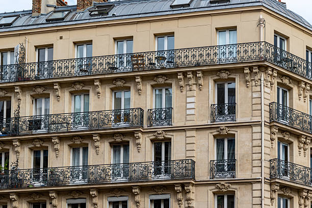 istock Building Facade with Balconies and Windows 2221275495