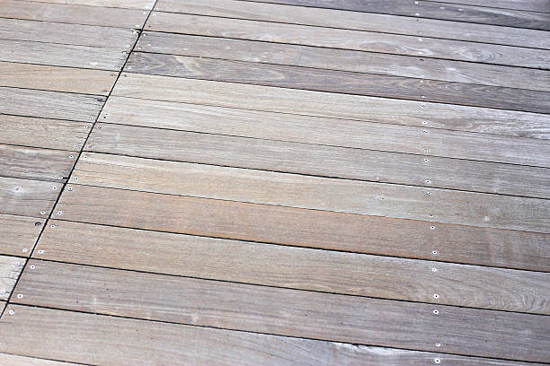 istock Brown wooden floor walk way 2221277908