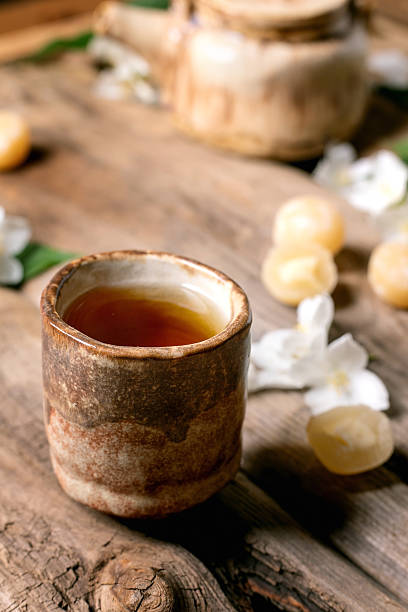 istock Traditional Tea Cup with Jasmine Flowers 2221288468