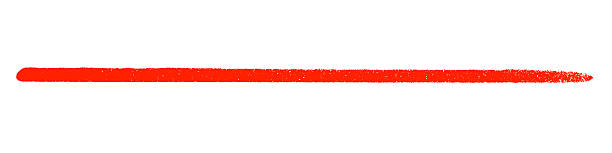istock Hand painted red pencil or chalk stripe 2221290394